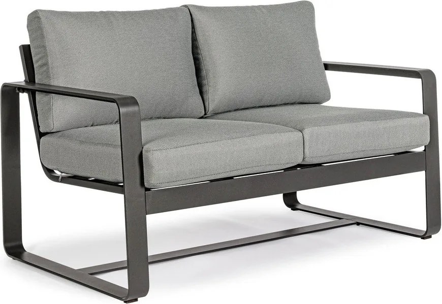 Divano da giardino in alluminio grigio Merrigan - Bizzotto