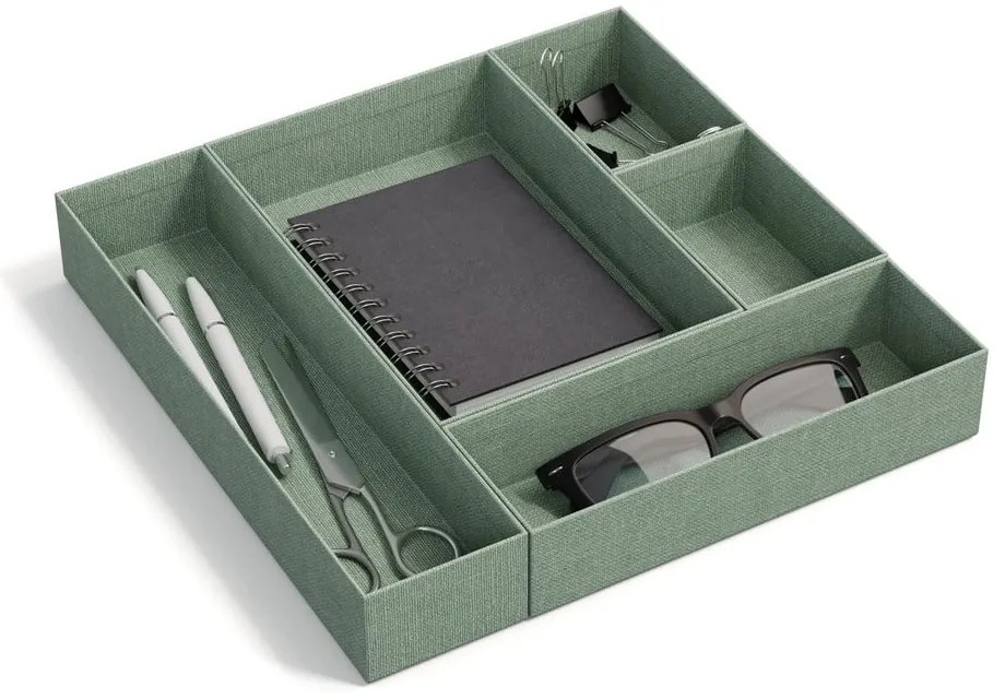 Set di organizer per cassetti in cartone 5 pz Emma Paper Laminate – Bigso