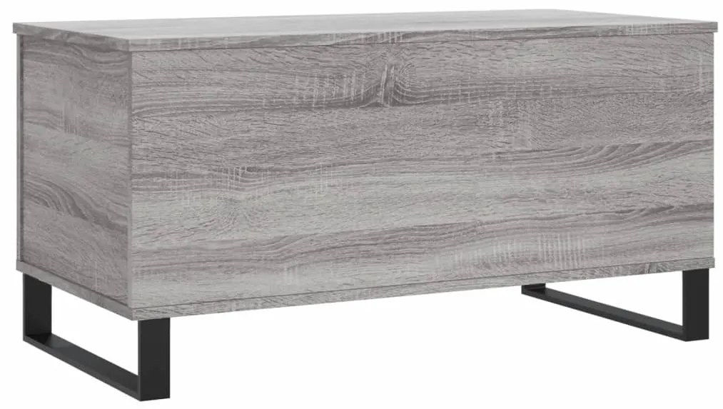 Tavolino salotto grigio sonoma 90x44,5x45 cm legno multistrato