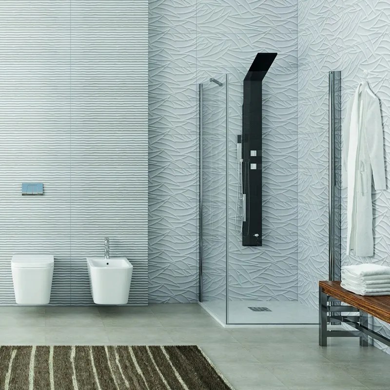 Box doccia 80x90 anta battente 80cm e fisso 90cm modello KS2800S - KAMALU