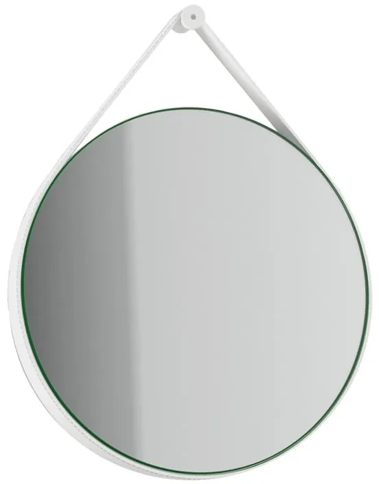 Specchio kiwi tondo in metallo bianco Ø 60 cm