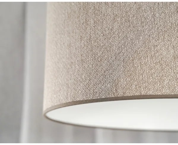 Duolla - Lampadario a sospensione con filo ROLLER ECO RECYCLING 1xE27/15W/230V diametro 45 cm marrone