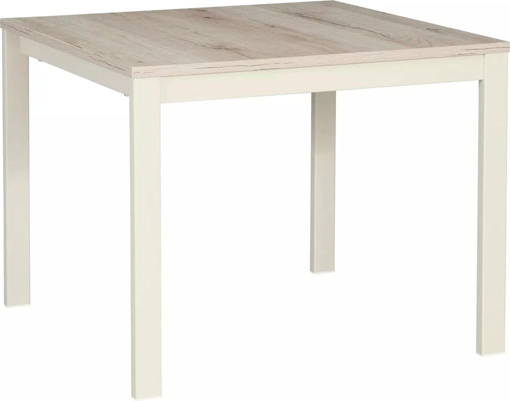 Tavolino Frost L2 in off white + rovere alpino – 60x60x48 cm