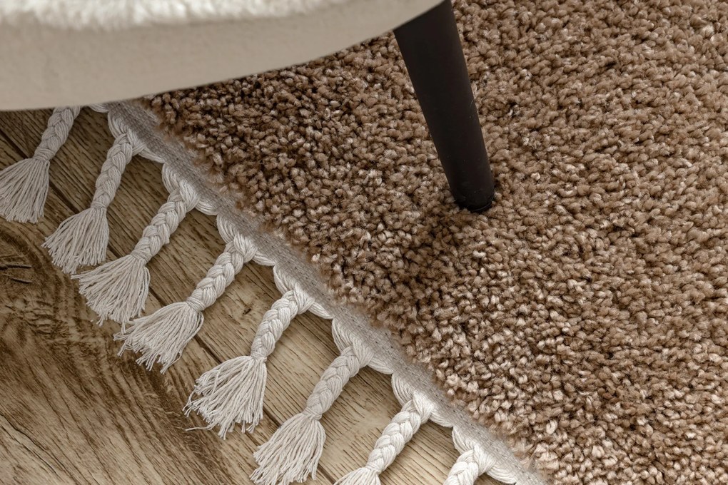 Tappeto BERBER 9000 beige Frange berbero marocchino shaggy