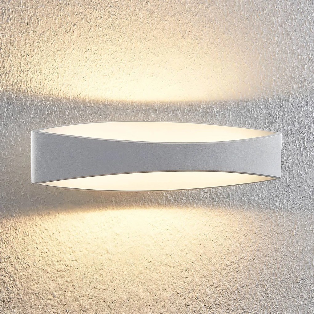 Arcchio Applique a LED Jelle, 44 cm, bianco, metallo, su/giù