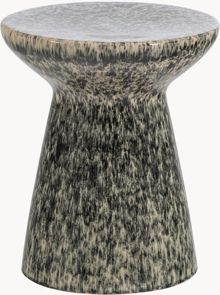 Tavolino rotondo in ceramica Fleck