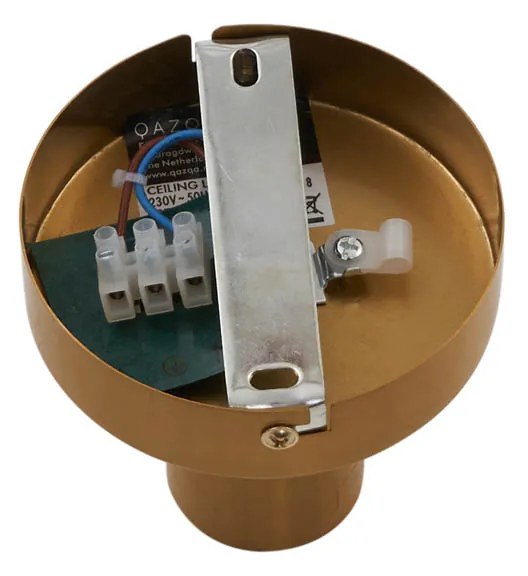 Lampada da soffitto di design in ottone con vetro bianco sfumato - Pillon