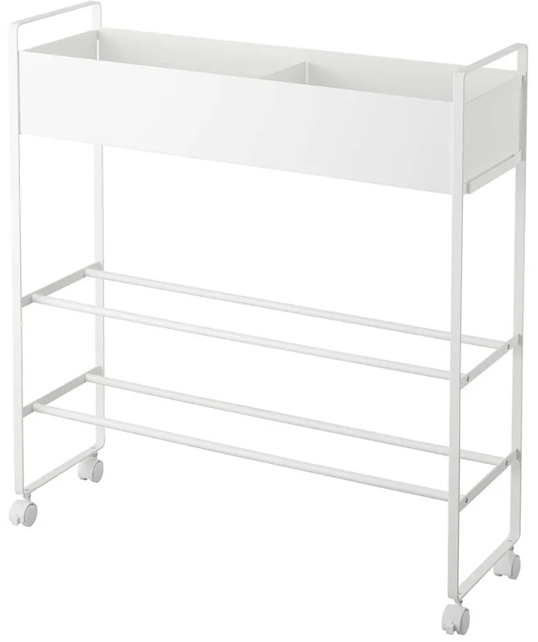 Scarpiera da bambini in metallo bianco 74,5x74,5x22 cm Tower - YAMAZAKI