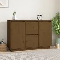 Credenza Marrone Miele 111x34x75 cm in Legno Massello di Pino cod 11910