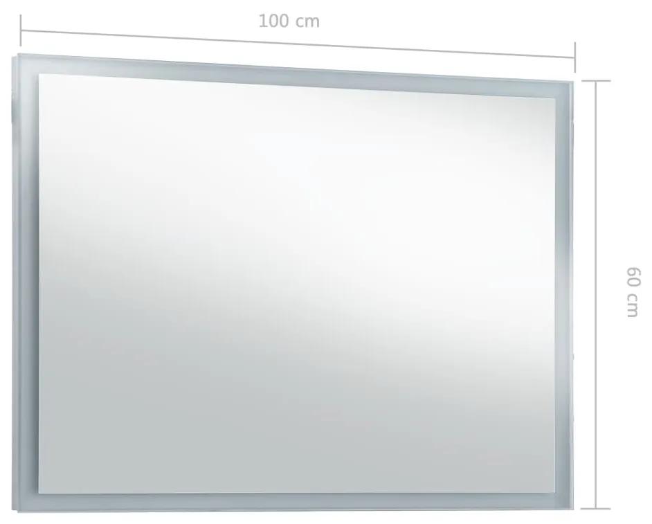 Specchio da Parete a LED per Bagno 100x60 cm