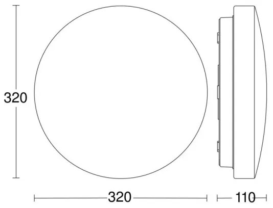 Steinel 069759-LED Plafoniera da bagno RSPROP2 LED/14,1W/230V 4000K IP54
