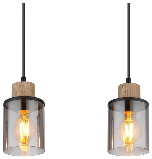 Globo 15707-4H - Lampadario a sospensione con filo REID 4xE27/15W/230V