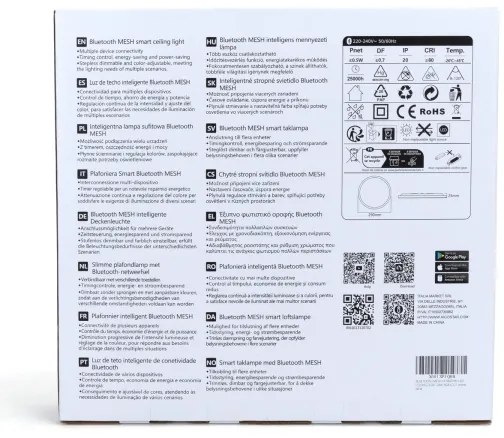 Aigostar - Plafoniera LED RGBW dimmerabile 24W 230V 3000-6500K bianco+DO