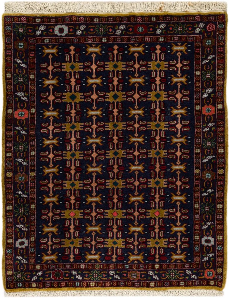 Hamedan Tappeto 100x80 (Iran) Annodato A Mano