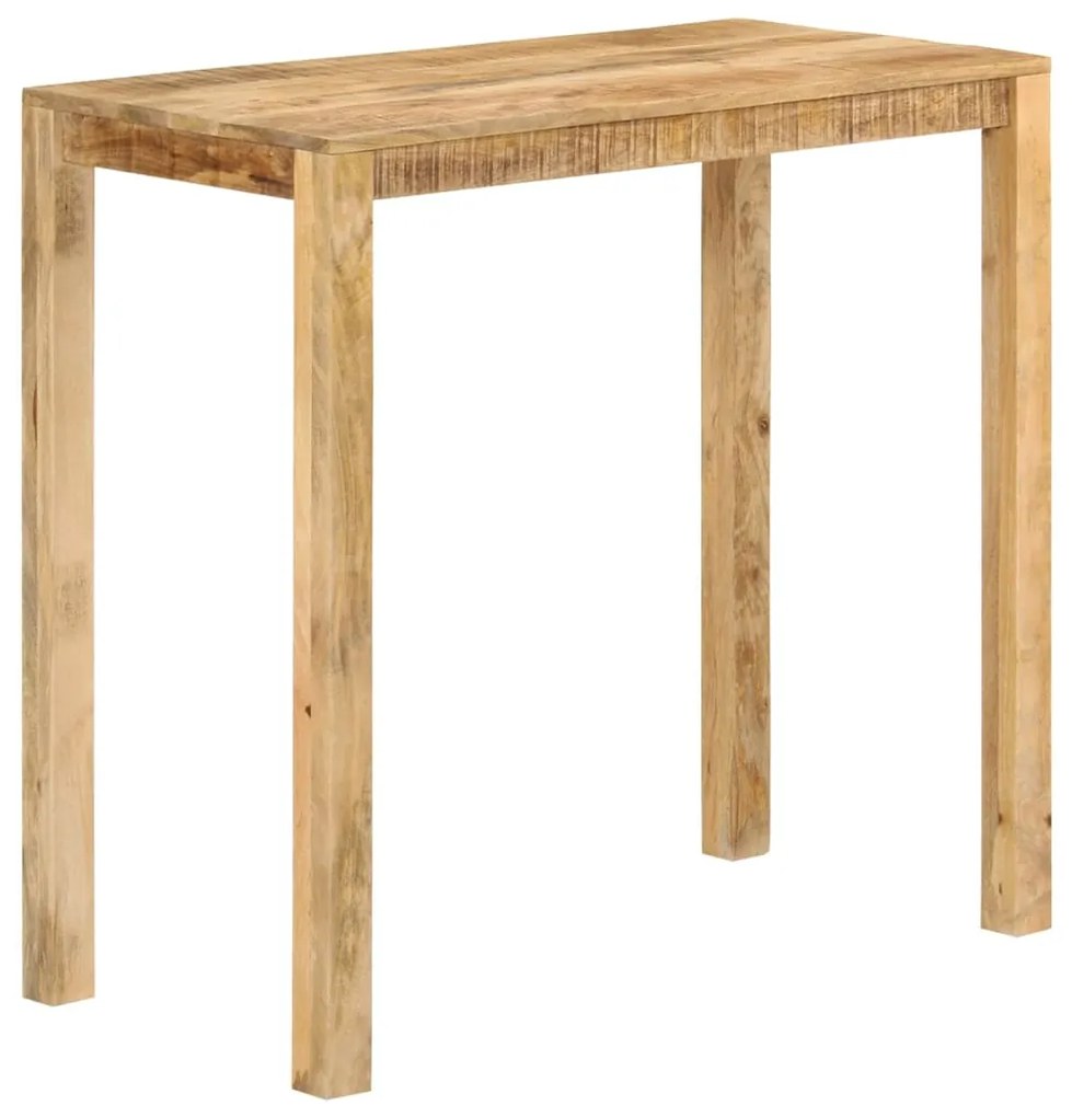 Tavolo Da Bar 112x55x108 Cm İn Legno Massello Di Mango /