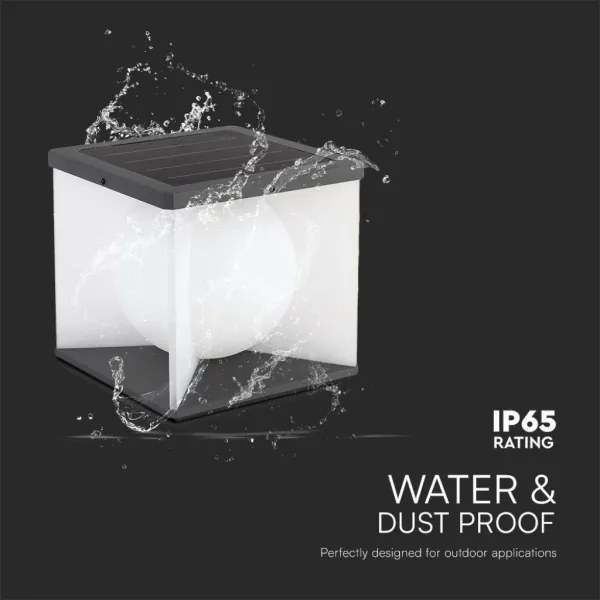 Applique a LED solare LED/3W/3,7V IP65 3000K