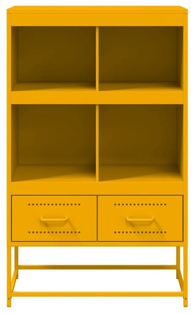 Credenza giallo mostarda 68,5x39x111,5 acciaio laminato freddo