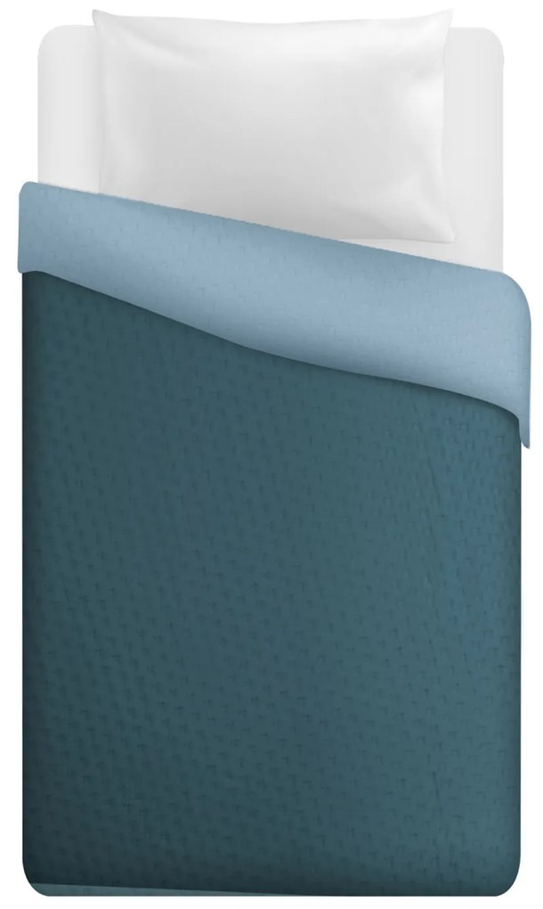 Trapuntino singolo double face blu azzurro