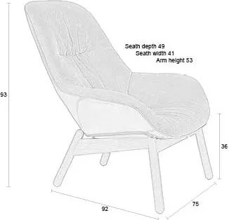 Poltrona beige Duke – White Label