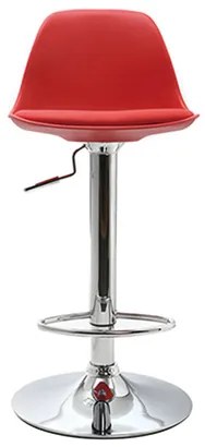 Set di 2 sgabelli da bar design colore rosso STEEVY