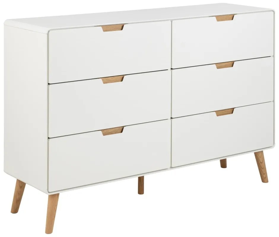 Cassettiera bianca 135x90x40 cm Lowell - Actona