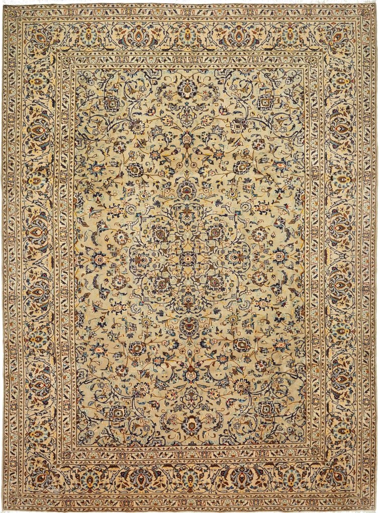 Kashan Tappeto persiano 270x360 Beige (Iran) Annodato A Mano