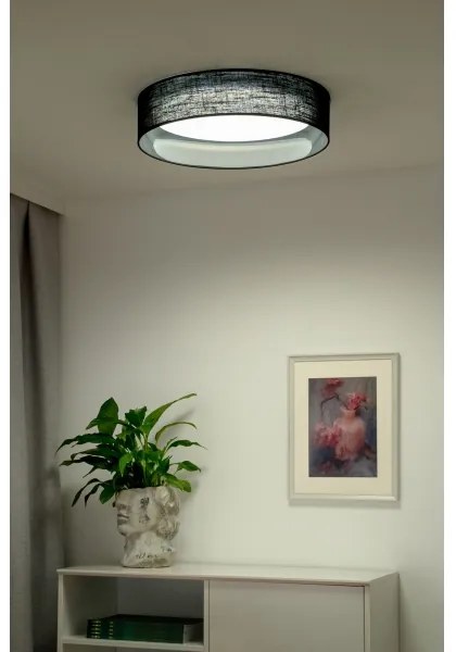 Duolla - Plafoniera LED ROLLER LED/24W/230V diametro 45 cm nero