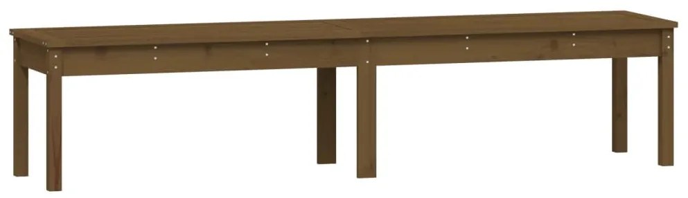 Panca giardino 2 posti miele 203,5x44x45cm legno massello pino