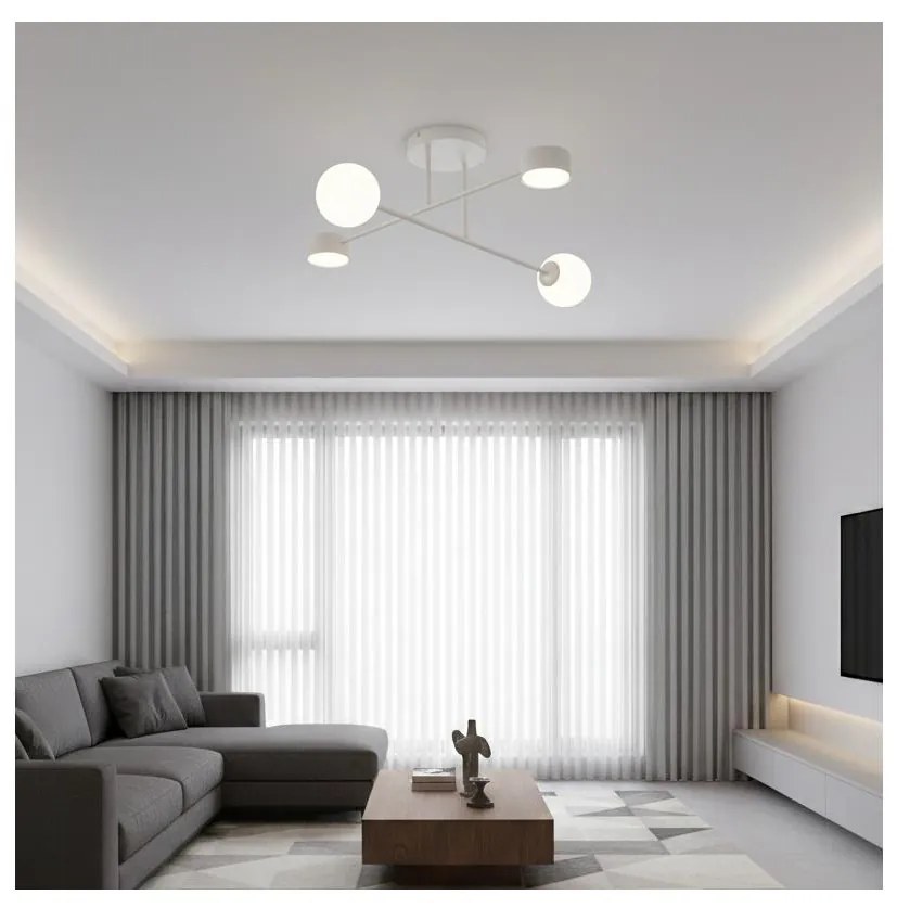 Plafoniera da soffitto HOLON 2xG9/8W/230V + 2xGX53/12W grigia