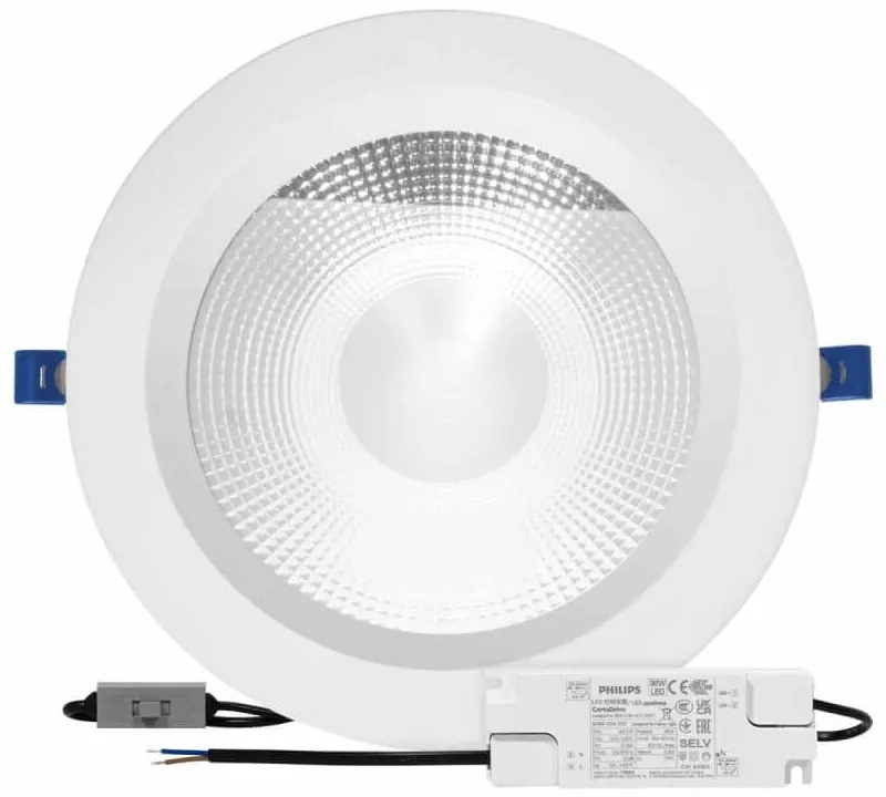 Faro da incasso 42W,Foro Ø205mm Bianco Variabile con driver Philips Colore Bianco Variabile CCT