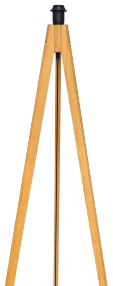 Lampada con piedistallo ALBA 1xE27/15W/230V nero/quercia