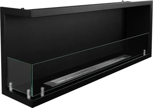 Camino a bioetanolo da incasso ad angolo biocamino angolare 120x45 cm SUTRI 120 SX