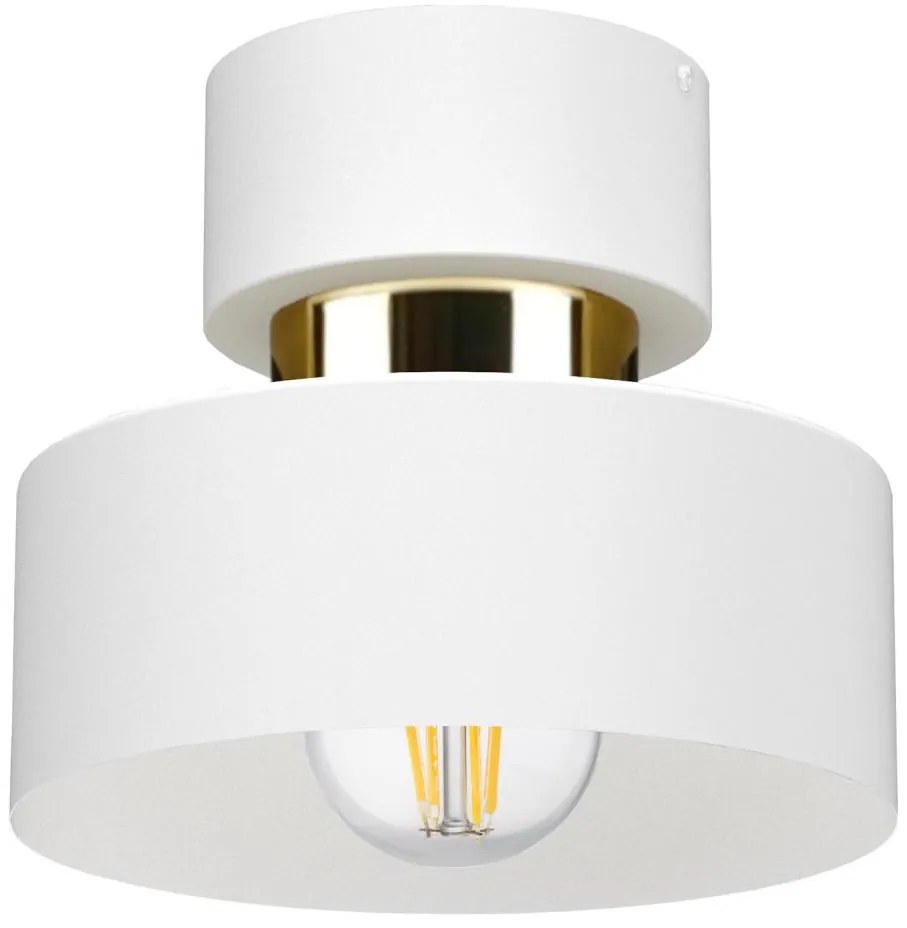 Plafoniera IGNIA 1xE27/60W/230V bianco/oro