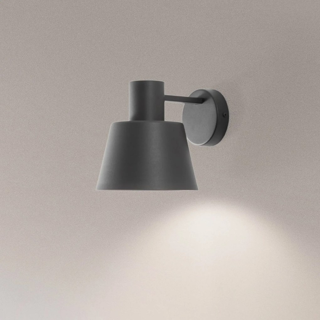 SIGMA Applique Dunka, verde oliva, a 1 luce, acciaio, altezza 17 cm