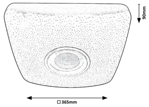 Rabalux - Plafoniera LED RGB dimmerabile con altoparlante LED/18W/230V + telecomando