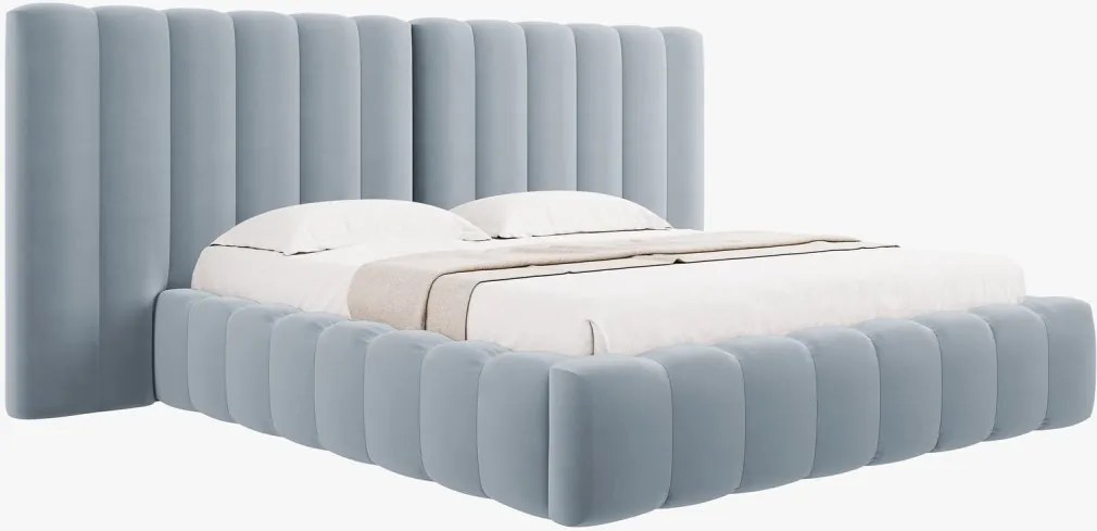 Letto Kelp T in velluto – 200×200