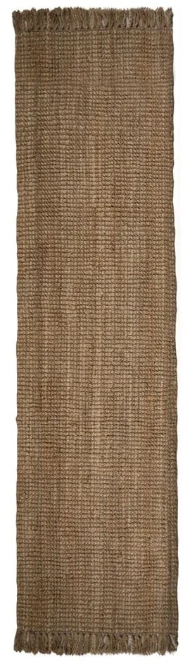 Passatoia di colore naturale in iuta tessuta a mano 60x150 cm Jute Boucle – Flair Rugs