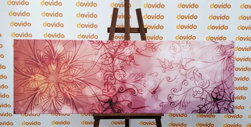Quadro su tela – Mandala floreale