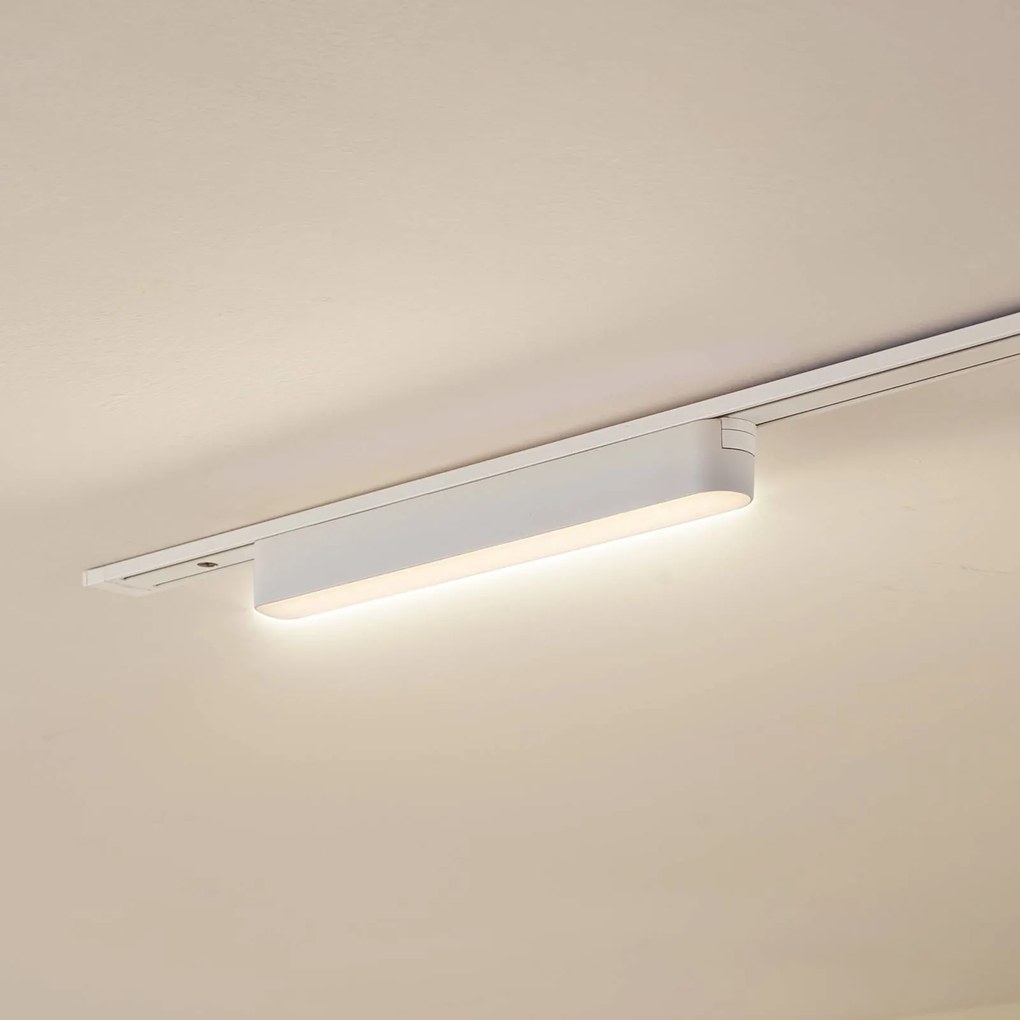 Lindby Striscia LED 48 V Lumaro, bianco, 10W, plastica, dimmerabile