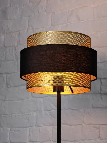 Osram - Lampada da terra DECOR HORNET 1xE27/10W/230V nero/oro