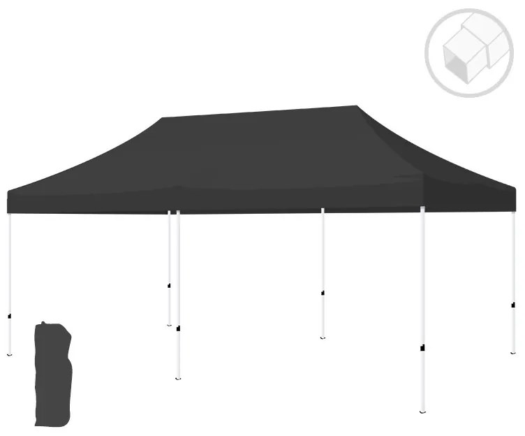 Gazebo 3x6 Master - Nero