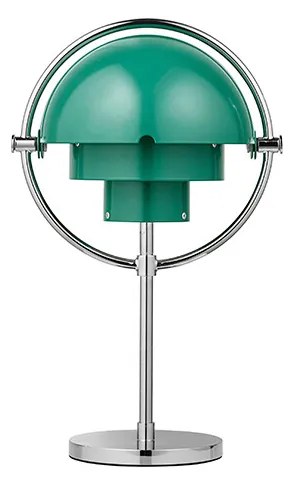 GUBI - Multi-Lite Portable Lampada da Tavolo Cromo/Teal Green GUBI