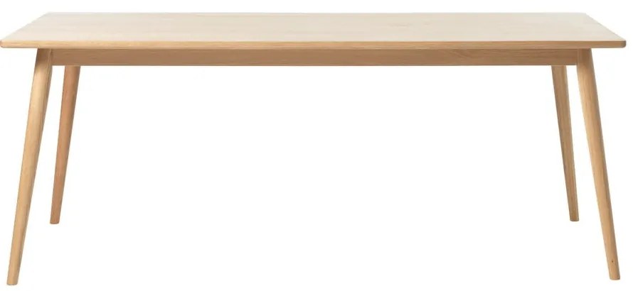 Tavolo da pranzo allungabile con piano effetto rovere in colore naturale 190x90 cm Barrali - Unique Furniture