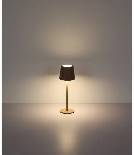 Globo - Lampada da tavolo LED Dimmerabile per esterni LED/2W/5V 3000/4000/6000K 2200 mAh IP44 crema