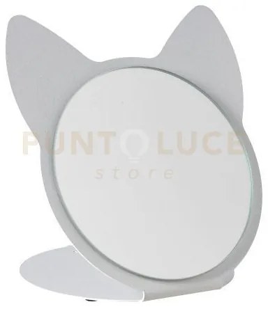 Specchio da tavolo di design cat bianco marmo in ferro e vetro per ...