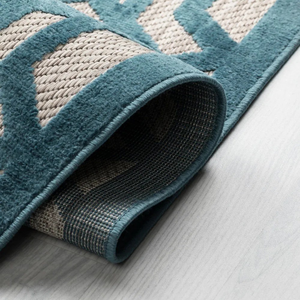 Tappeto blu per esterni 160x230 cm Oro - Flair Rugs