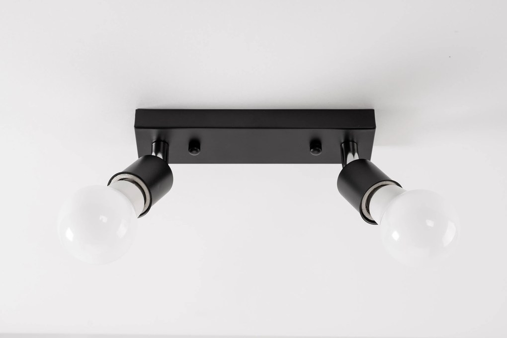 Lampada Da Soffitto Riflettore Plafoniere Black APP696-2C