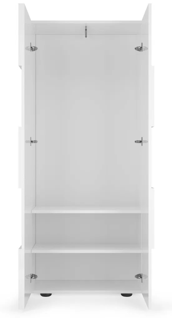 Mobile ingresso appendiabiti 78 x 187 Bianco lucido - Chess