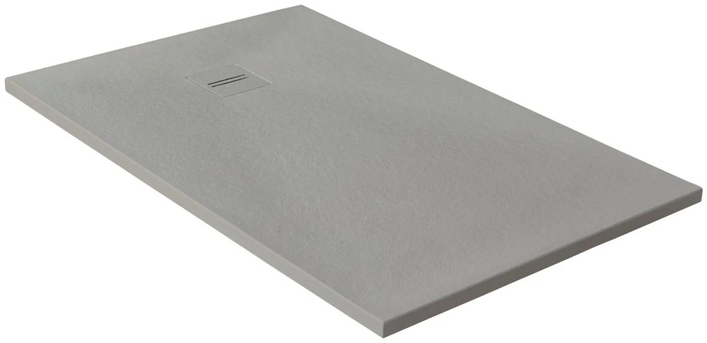 Piatto doccia MOLDCOM COMPOSITES in resina Cosmos Stone grigio L 90 x L 140 x H 3 cm opaco