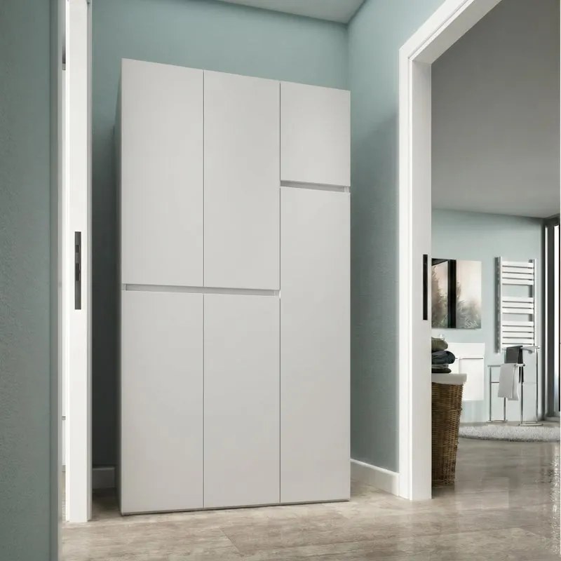Colonna per mobile bagno 2 ante e gola P 69 x L 35 x H 195 cm grigio
